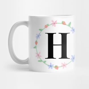 “H” initial Mug